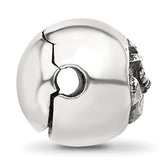 Sterling Silver Reflections Polished Circle Anchor Hinged Bead